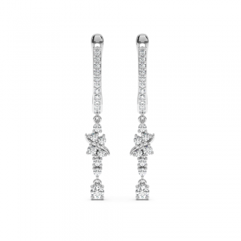 0.63 ct diamond earrings