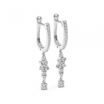 0.63 ct diamond earrings