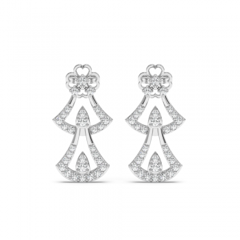 0.36 ct diamond earrings