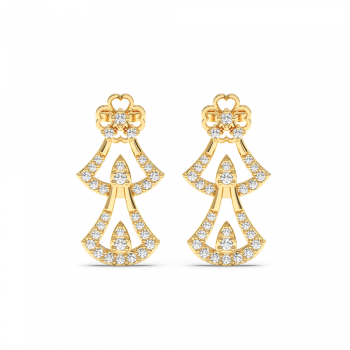 0.36 ct diamond earrings
