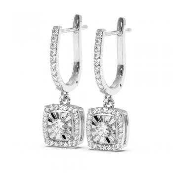 0.36ct diamond earrings
