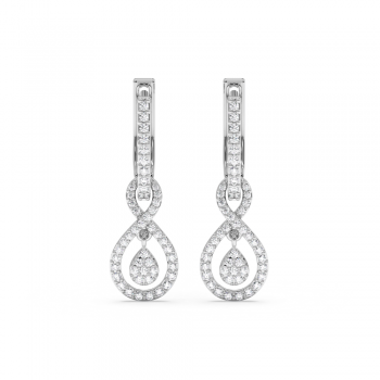 0.38 ct diamond earrings