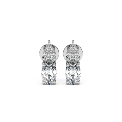 0.38 ct diamond earrings