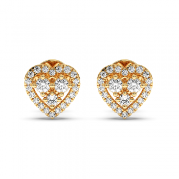 0.39 ct diamond earrings