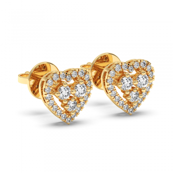 0.39 ct diamond earrings