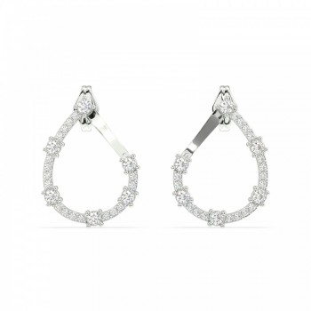 0.39 ct diamond earrings