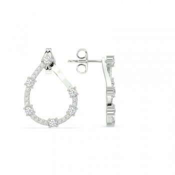 0.39 ct diamond earrings