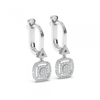 0.46 ct diamond earrings