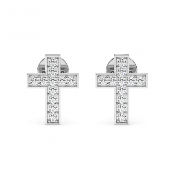 0.44 ct diamond earrings