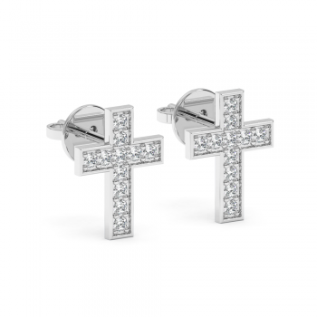0.44 ct diamond earrings