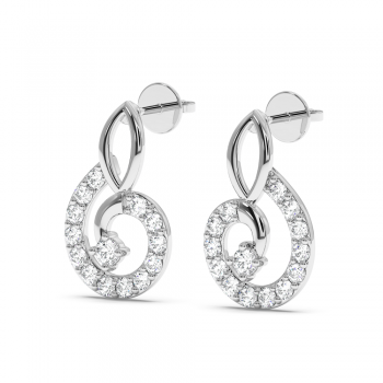 0.44ct diamond earrings
