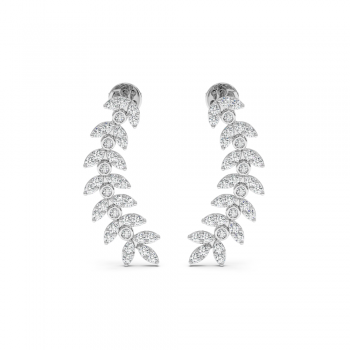 0.74 ct diamond earrings