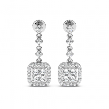 0.68 ct diamond earrings
