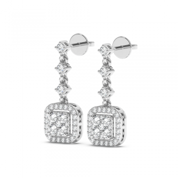 0.68 ct diamond earrings