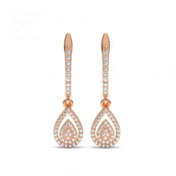 0.46 ct diamond earrings