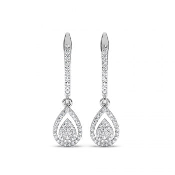 0.46 ct diamond earrings