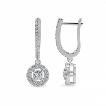 0.47 ct diamond earrings