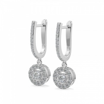 0.47 ct diamond earrings