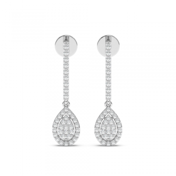 0.48 ct diamond earrings