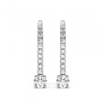 0.49 ct diamond earrings