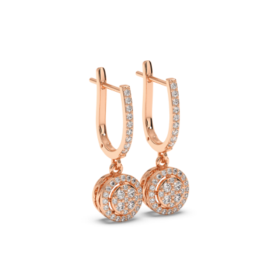 0.70 ct diamond earrings