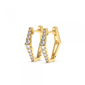0.52 ct diamond earrings