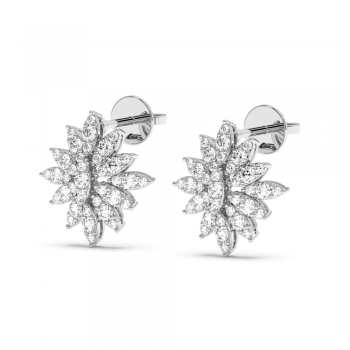 0.80 ct diamond earrings