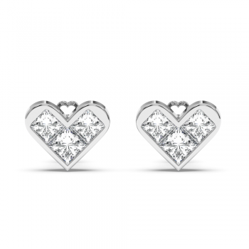 0.58 ct diamond earrings