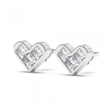 0.58 ct diamond earrings