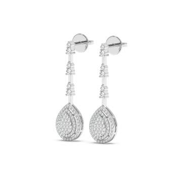 0.58 ct diamond earrings