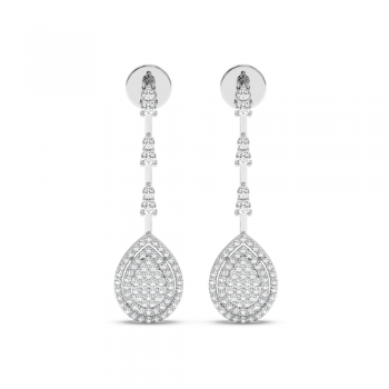 0.58 ct diamond earrings