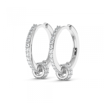 0.76 ct diamond earrings