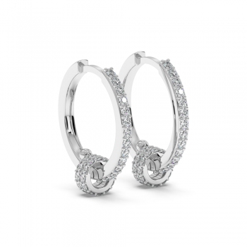 0.76 ct diamond earrings