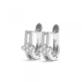 0.61 ct diamond earrings