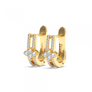 0.61 ct diamond earrings