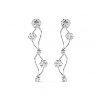 0.62 ct diamond earrings