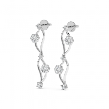 0.62 ct diamond earrings