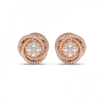 0.65 ct diamond earrings