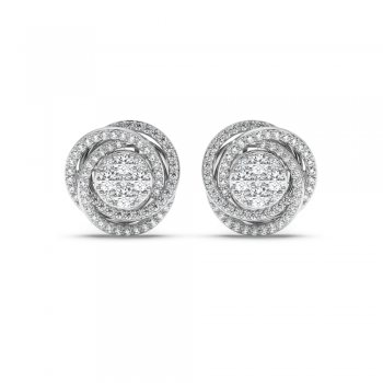 0.65 ct diamond earrings