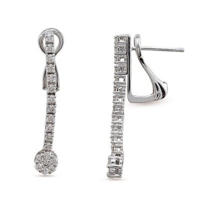 0.65 ct diamond earrings