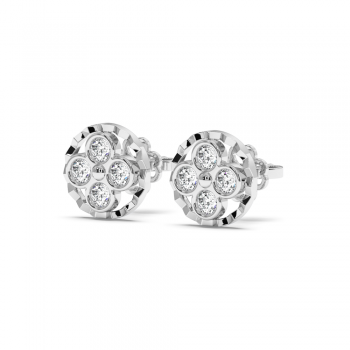 0.66 ct diamond earrings
