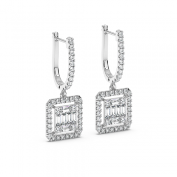 0.66 ct diamond earrings
