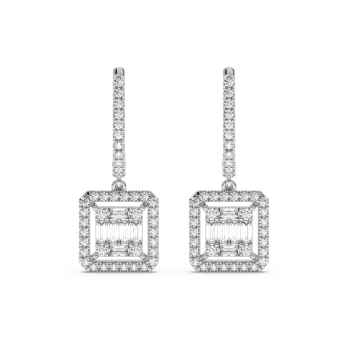 0.66 ct diamond earrings