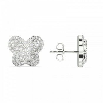 0.67 ct diamond earrings