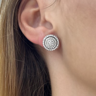 0.69 ct diamond earrings