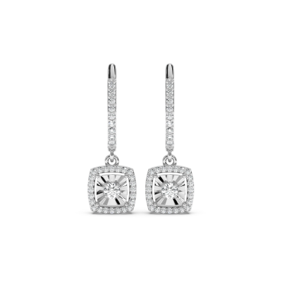 0.69 ct diamond earrings