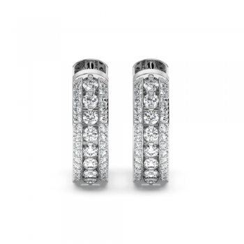 0.69ct diamond earrings