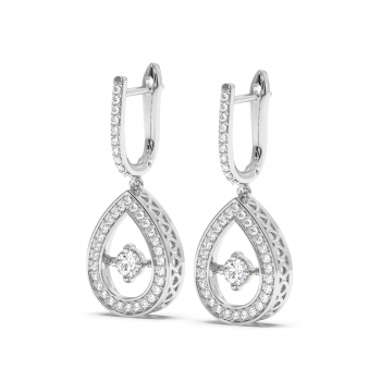 0.81 ct diamond earrings