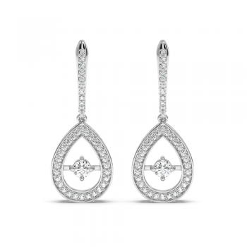 0.81 ct diamond earrings