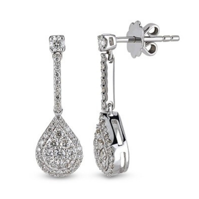 0.70 ct diamond earrings
